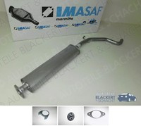Imasaf Auspuff Mitteltopf + Anbauteile Fiat Grande Punto / für Alfa Mito 1.4