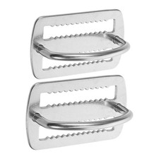 2Pcs Stainless Steel Diving Belt Buckle Durable D Ring Slider for Scuba Gear