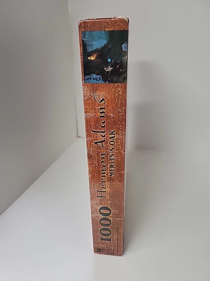 NOS Merlin's Oak Jigsaw Puzzle by Milton Bradley Gallery Hermon Adams Wizard - Image 4 of 4
