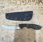TOPS MSK Survival Fixed Blade Knife, Micarta Full Tang w/ Sheath Made USA — photo 1