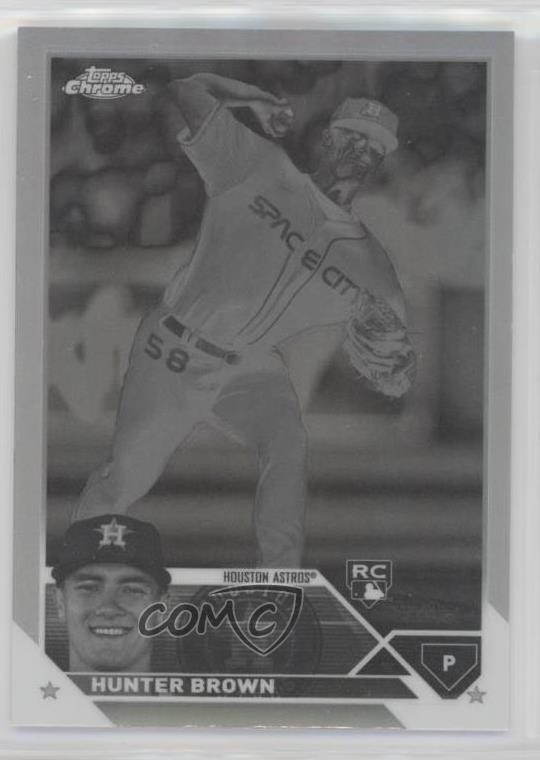 2023 Topps Chrome Negative Refractor Hunter Brown #197 0gl9
