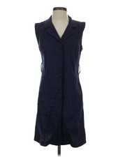 H By Halston Women Blue Casual Dress 2