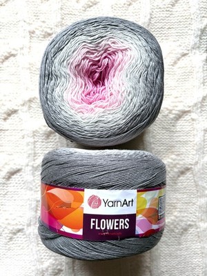 1 Torte x 250g YarnArt Blumen Garn Torte - Farbe 293: Baumwollmischung