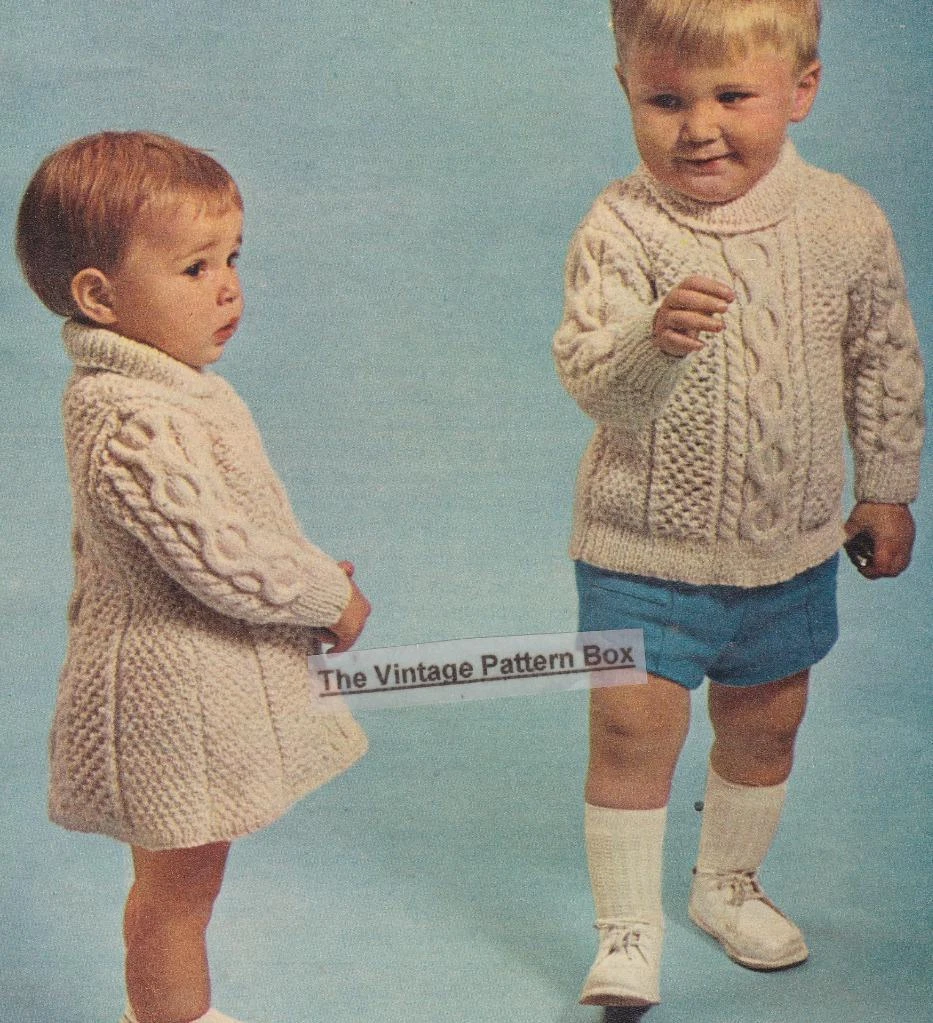 Aran dress knitting pattern sale