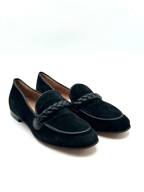 Женские черные замшевые плетеные слипоны Gianvito Rossi Massimo ЕС 36, США 6 - Изображение 3 из 4