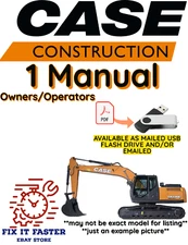 CASE 9010B CRAWLER EXCAVATOR OPERATORS OWNERS MANUAL PDF USB