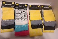 Lot of 12 BRAND NEW Paisley 100 Cotton Bandanas