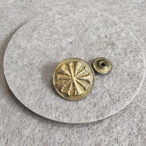 Vintage Smith & Warren Brass Tone Fire Chief Collar Insignia Badge Pin