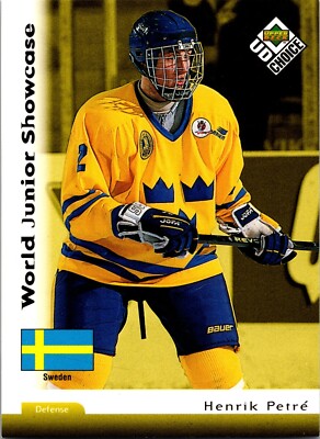1998-1999 UD Choice- Hockey #292 Henrik Petre TEAM SWEEDEN