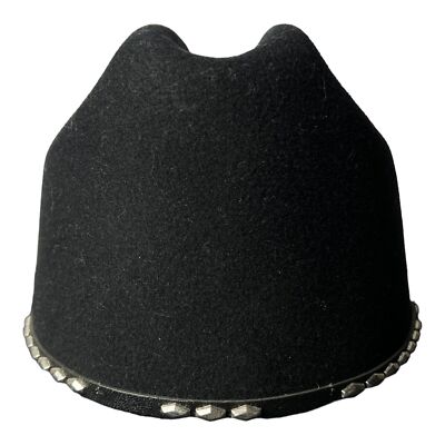 VTG 1999 Black Bailey Alamo Cowboy Western Hat XX Wool Blend 