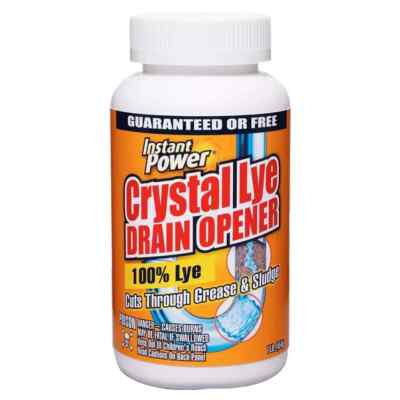Instant Power Crystal Lye Drain Opener, 16 oz