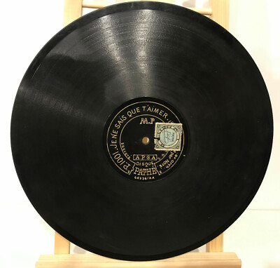 Antique Pathé Needle Sapphire Disc Je ne sais que t'aimer les bells de Co..