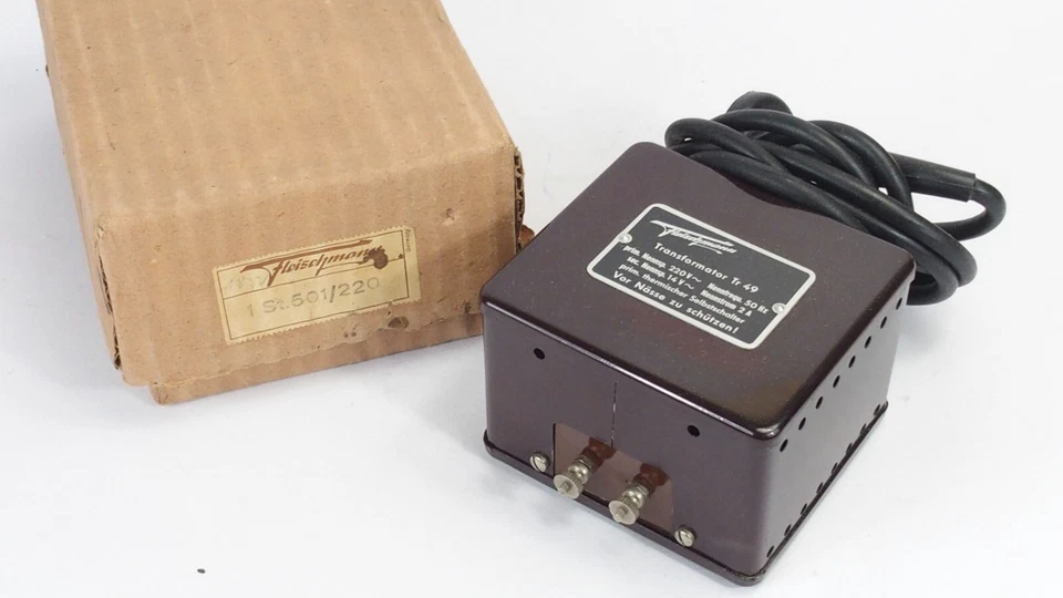 Fleischmann - 501/220 Transformator Trafo Tr 49 220 V - 14 V Lichttrafo OVP