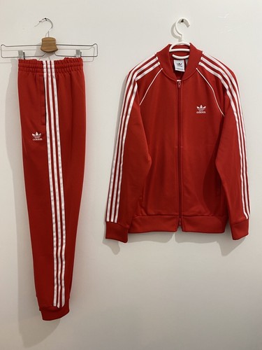 adidas originals superstar tracksuit red