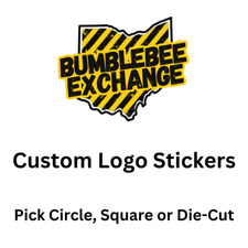 Custom Logo Stickers - Premium Vinyl - Choose Circle, Square or Die-Cut