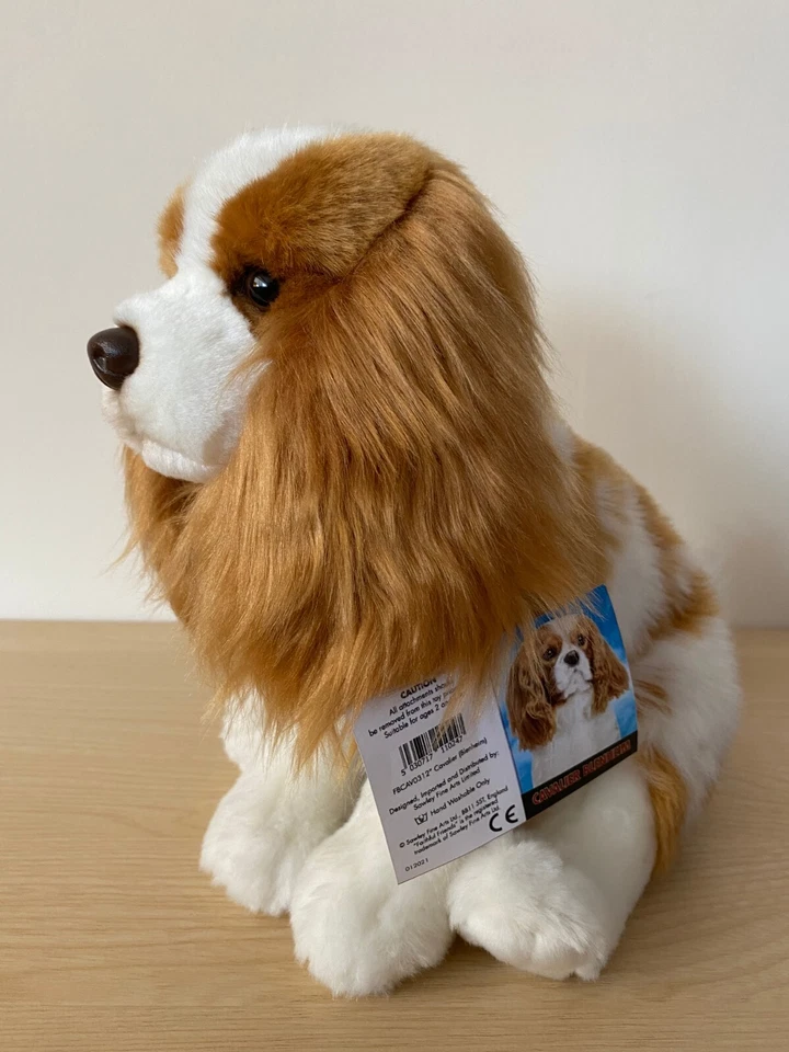 King Charles Spaniel 12" TOY DOG, Ruby, Blenheim, Tricolour, Black & Tan - Image 2 of 4