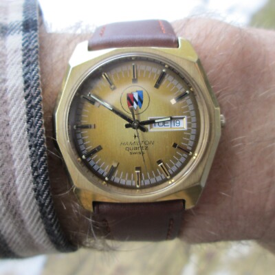 Vintage Hamilton Buick 25 Year Service Wristwatch circa 1985