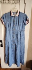 SOLUTIONS origional denim shirt dress jumper  long women Medium 100% Cotton