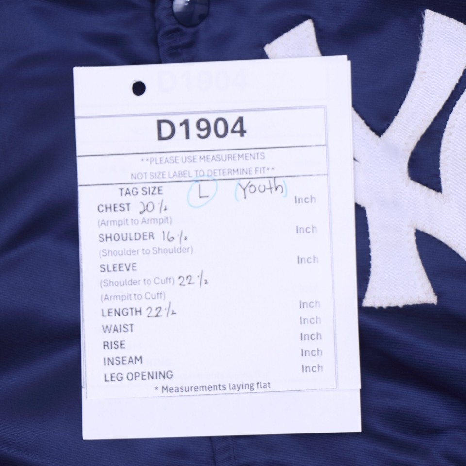 D1904 VTG Starter Boy's New York Yankees Letterman MLB Varsity Jacket L
