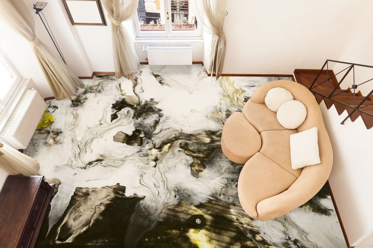 3D Ink Art SKE1833 Floor WallPaper Print Decal Epoxy Floor Deco