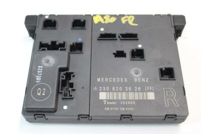 03-06 MERCEDES R230 SL500 SL55 DOOR LOCK CONTROL MODULE PASSENGER RIGHT SIDE OEM