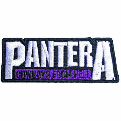 Pantera Patches Pantera Cowboys From Hell Embroidered Patch – Sew-On Metal Band Logo For Jackets, Bags, & DIY Crafts Slayer Patch - Foto 2