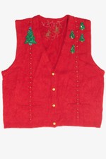 Vintage Red Ugly Christmas Vest 61976
