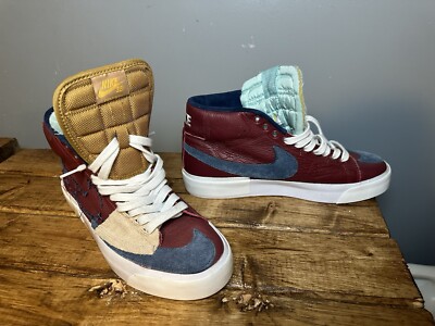 Nike SB Zoom Blazer Mens Size Mid Edge L “Patched Up” DA2189-600 Skate  Shoes