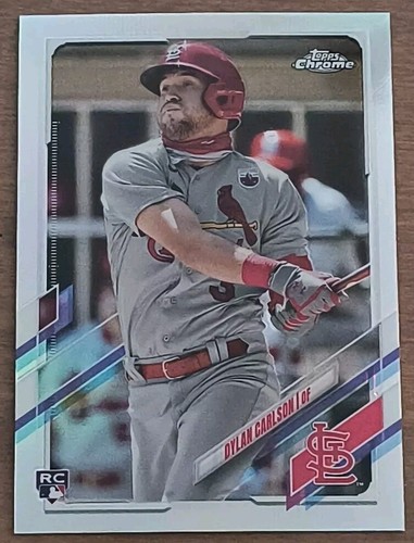 2021 Topps Chrom #140 Dylan Carlson Refraktor St. Louis Cardinals RC