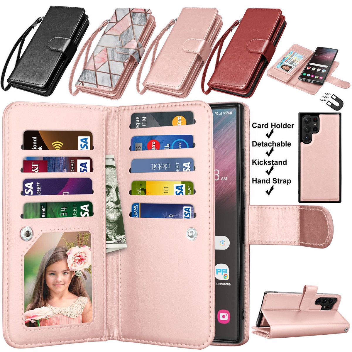 For Samsung Galaxy S23/S23 Plus/S23 Ultra Phone Case Leather Wallet Flip Cover For Samsung Galaxy S23/S23 Plus/S23 Ultra Phone Case Leather Wallet Flip Cover