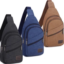 Men Backpack Tactical Sling Bag Chest Shoulder Fanny Pack Crossbody Sport Travel