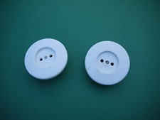 2 DDR Steckdosen Einbau Unterputz weiß rund Steckdose