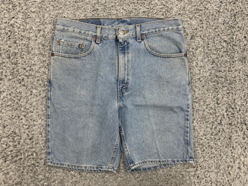 LEVIS Men's Vintage 505 Regular Fit Denim Jean SHORTS Size 34 USA MADE - Afbeelding 1 van 10
