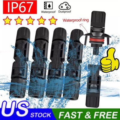 100 Pairs Male Female Wire Cable Connector Set Solar Panel Waterproof Connectors