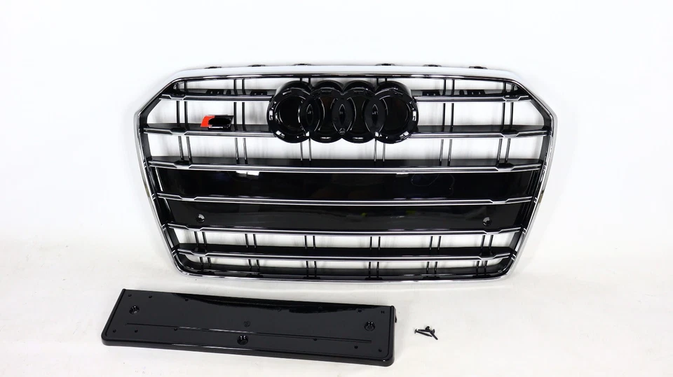 For Audi A6 S6 2015+ C7 Front radiator grille in S6 chrome look - Image 2 of 4