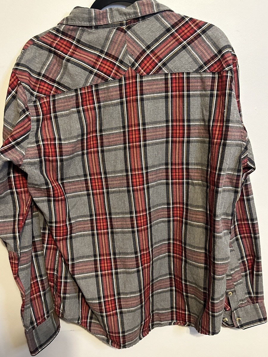 Various Artists Men’s Long Sleeve Plaid Button-Down View 5