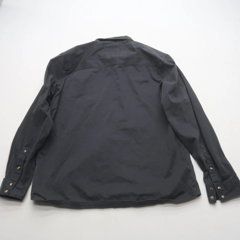 Smith & Rogue Mens Allsmith Pearl Snap Shirt 2XL XXL Grey Cotton Stretch - Image 2 of 4