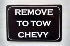 Remove To Tow Chevy, Billet Aluminum Hitch Cover, 3x5, Made In USA
