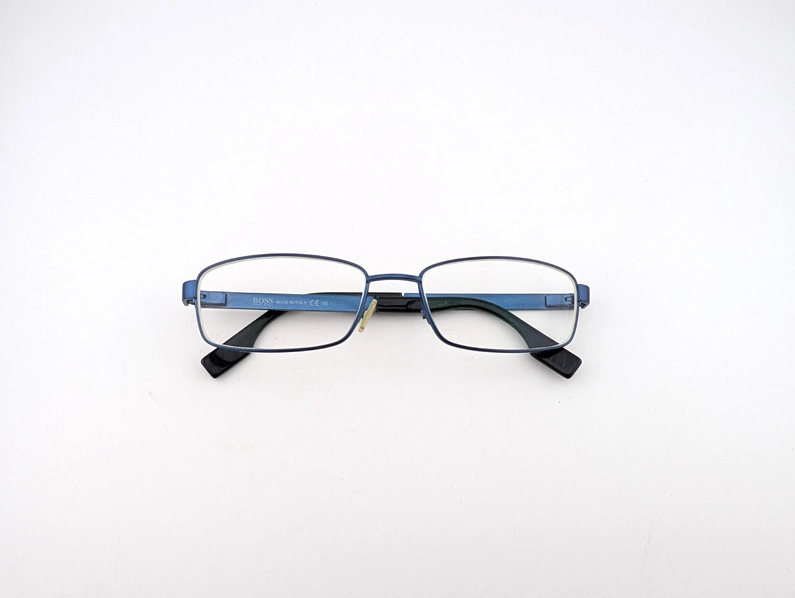 Hugo Boss Eyeglasses, Frames Only, Italy, BOSS 0434 E7P, 56 17 140, Metal, Blue