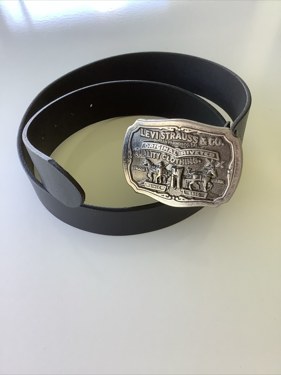 Vintage Levi's Two Horse Belt Levi Strauss Limited Edition Black