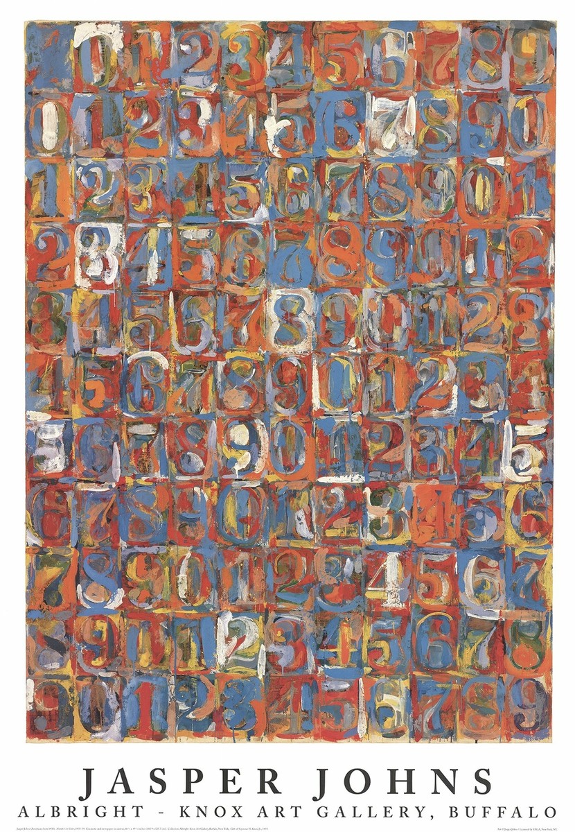 ジャスパー　ジョンズ JASPER JOHNS Numbers in Color 39.5
