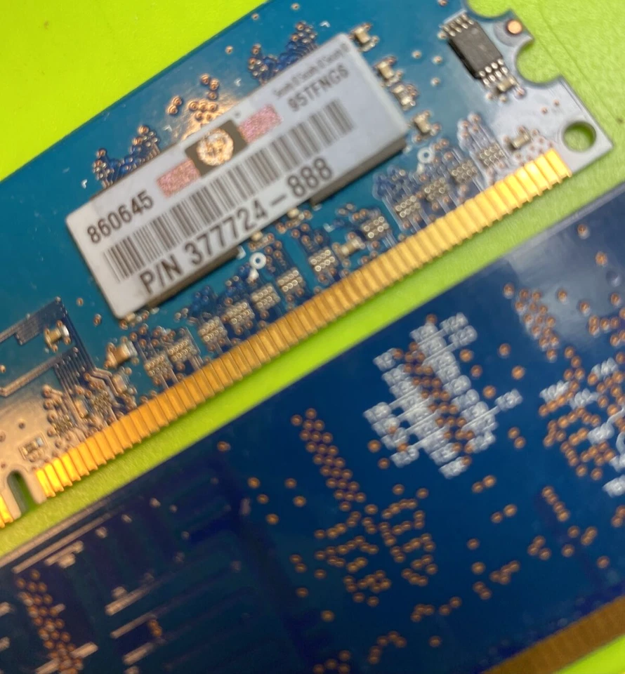 Lot of 2) HP  377724-888 Memory RAM 256Mb PC2-5300U DDR2-667MHz PC2-5300 240-Pin - Image 4 of 4