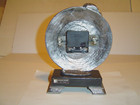 RICKER PEWTER INDIAN CLOCK quartz Ltd Ed WORKS MINT: NEVER DISPLAYED with COA — photo 4