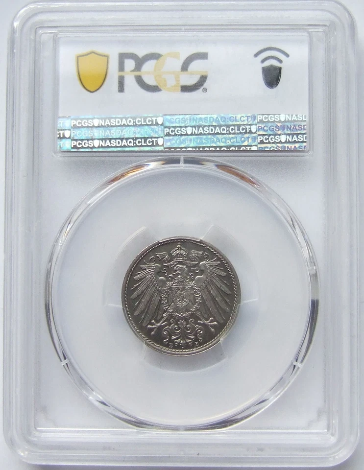 German Empire Kaiserreich 10 Pfennig 1894 E In Proof PCGS PR66 - Image 4 of 4