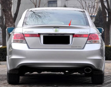 Silver Metallic Rear Trunk Spoiler Wing Lip For 2008-2012 Honda Accord Sedan Abs