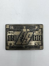 United States Shooting Team 1988 Official Sponsor XXIV Olympiad Korea Buckle J9