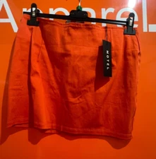 Motel Mini Skirt, Orange, Size Medium, New With Tag, RRP £30,           /Sf/5054