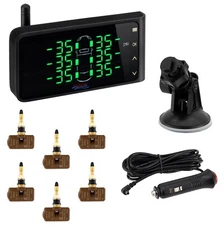 Tuson Towable RV Tire Pressure Monitoring System with 6 Sensors