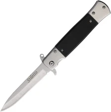 New ElitEdge Stiletto Linerlock A/O Black 10-A96SL