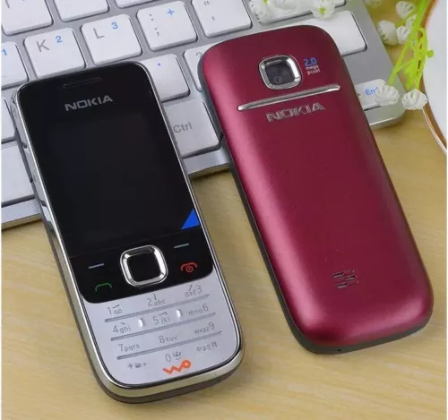 Original Nokia 2730 Bluetooth 2.0MP MP3 Unlocked 3G Classic Phone Black Red - Bild 2 von 7